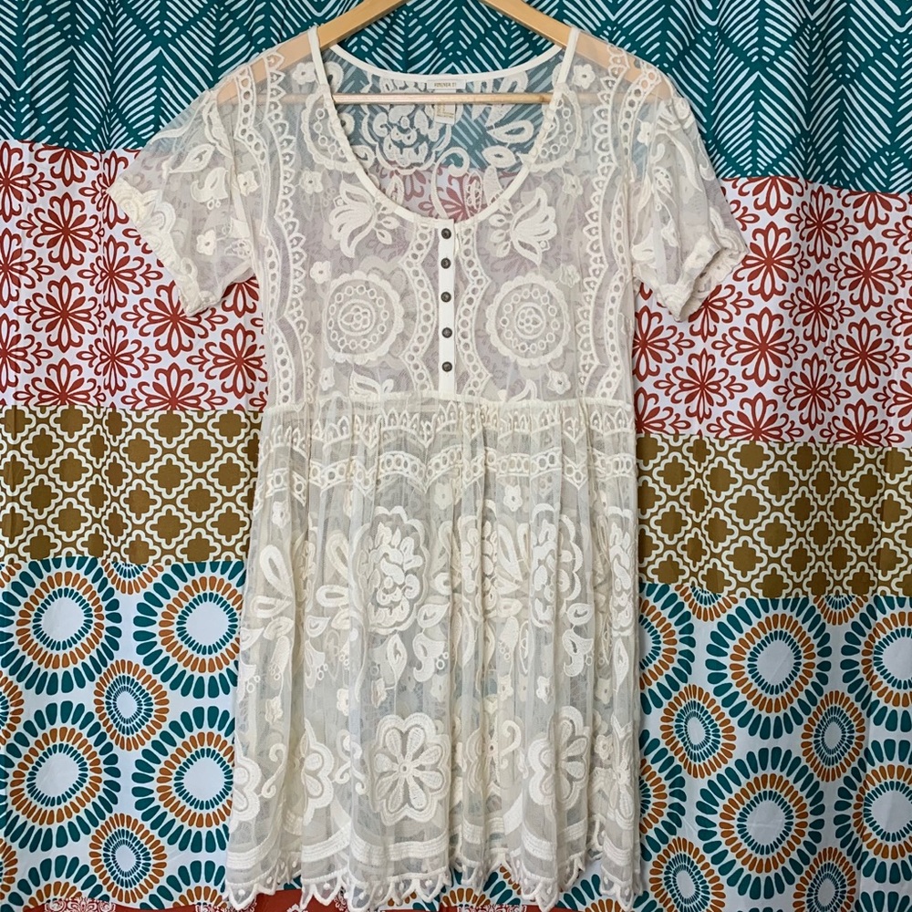 White Spring Mini Dress